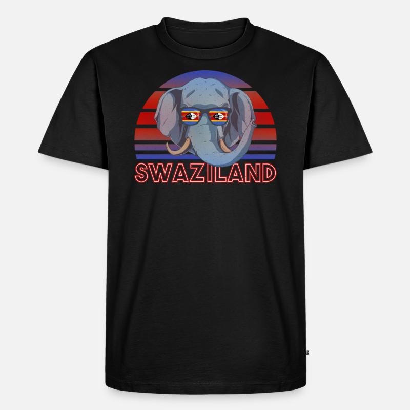 Swasiland - Männer Premium Bio T-Shirt - Schwarz