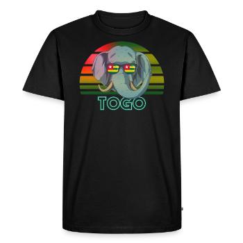 Togo - T-shirt Premium bio Homme - noir - Devant - Nico (187cm)