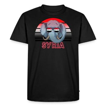 Syria - Men's Premium Organic T-Shirt - black - Front - Nico (187cm)