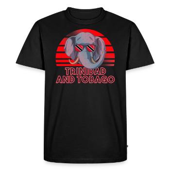 Trinité et Tobago - T-shirt Premium bio Homme - noir - Devant - Nico (187cm)