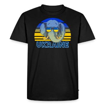 Ukraine - T-shirt Premium bio Homme - noir - Devant - Nico (187cm)