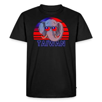 Taïwan - T-shirt Premium bio Homme - noir - Devant - Nico (187cm)