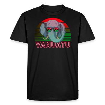 Vanuatu - T-shirt Premium bio Homme - noir - Devant - Nico (187cm)