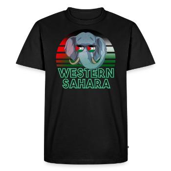 Sahara occidental - T-shirt Premium bio Homme - noir - Devant - Nico (187cm)
