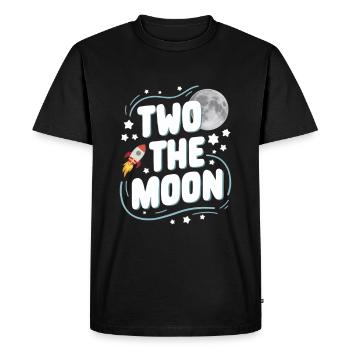 Célébration du deuxième anniversaire de l’espace - T-shirt Premium bio Homme - noir - Devant - Nico (187cm)
