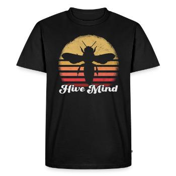 Art de l’abeille motivante de l’ de la ruche - T-shirt Premium bio Homme - noir - Devant - Nico (187cm)