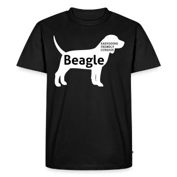 Beagle Master Dog Dog Owner Gift - Men's Premium Organic T-Shirt - black - Front - Nico (187cm)