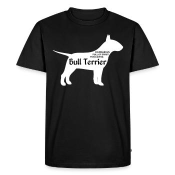 Bullterrier Bull Terrier - Men's Premium Organic T-Shirt - black - Front - Nico (187cm)
