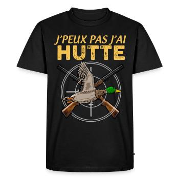 Chasseur De Canard Saison Chasse - T-shirt Premium bio Homme - noir - Devant - Nico (187cm)