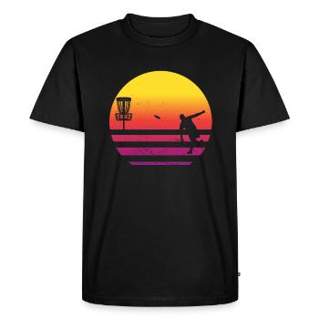 Disc golf - T-shirt Premium bio Homme - noir - Devant - Nico (187cm)