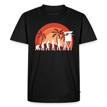 Chasseur - T-shirt Premium bio Homme - noir - Devant - Nico (187cm)