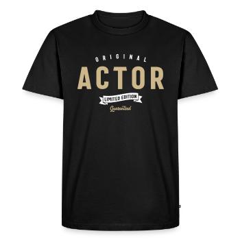 Actor Funny Job Title Profession Birthday Worker - Men's Premium Organic T-Shirt - black - Front - Nico (187cm)