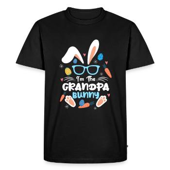 At The Grandpa Rabbit Easter Rabbit Ear Sunglass - Men's Premium Organic T-Shirt - black - Front - Nico (187cm)