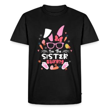 At The Sister Rabbit Easter Rabbit Ear Sunglass - Men's Premium Organic T-Shirt - black - Front - Nico (187cm)