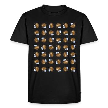 Drôle de gros bourdon - T-shirt Premium bio Homme - noir - Devant - Nico (187cm)