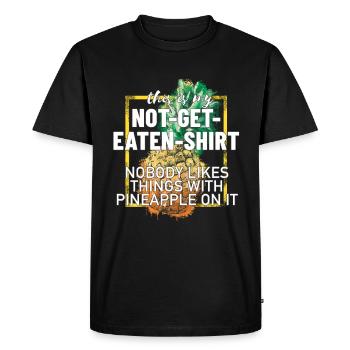 Drôle de cadeau d’ananas - T-shirt Premium bio Homme - noir - Devant - Nico (187cm)