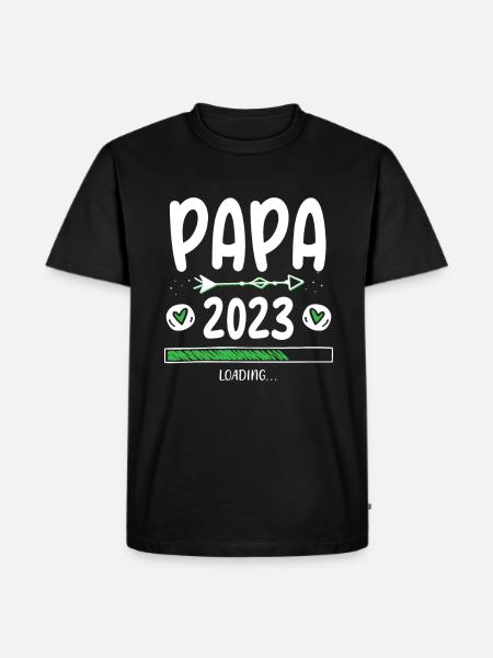 Papa 2023 Loading - Men's Premium Organic T-Shirt - black