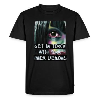 Anime Japon Démons - T-shirt Premium bio Homme - noir - Devant - Nico (187cm)
