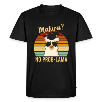 Matura No Problama 2022 Graduation School leaving certificate - Men's Premium Organic T-Shirt - black - Front - Nico (187cm)
