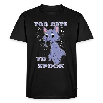 Chauve-souris kawaii Halloween - T-shirt Premium bio Homme - noir - Devant - Nico (187cm)