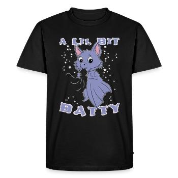 Cute Bat Halloween - Men's Premium Organic T-Shirt - black - Front - Nico (187cm)