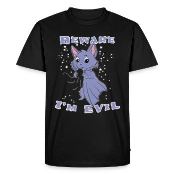 Cute Bat Halloween - Men's Premium Organic T-Shirt - black - Front - Nico (187cm)