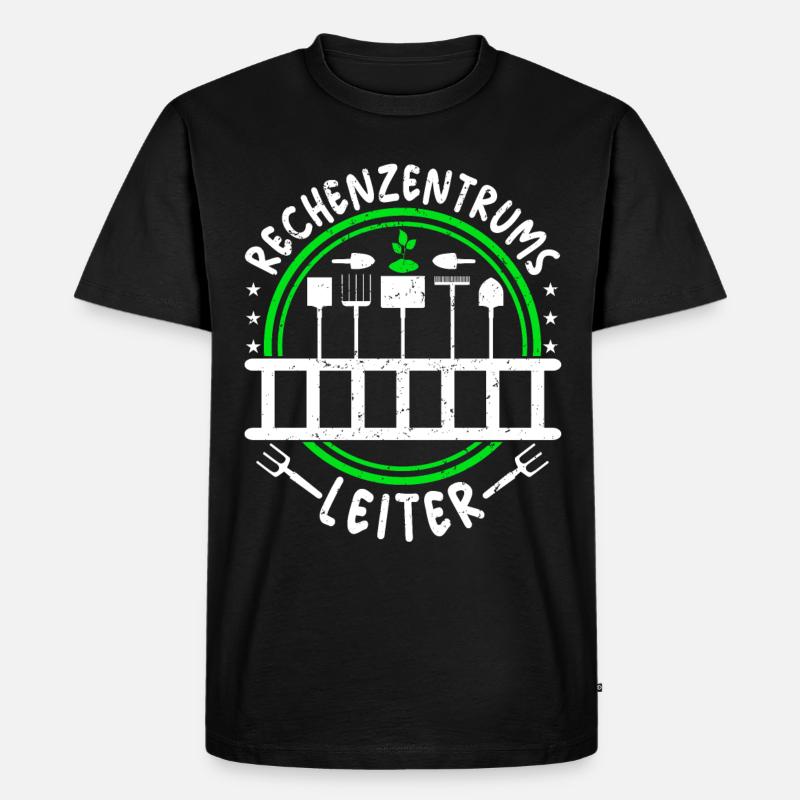 Rechenzentrumsleiter Rechen & Leiter Garten - Männer Premium Bio T-Shirt - Schwarz