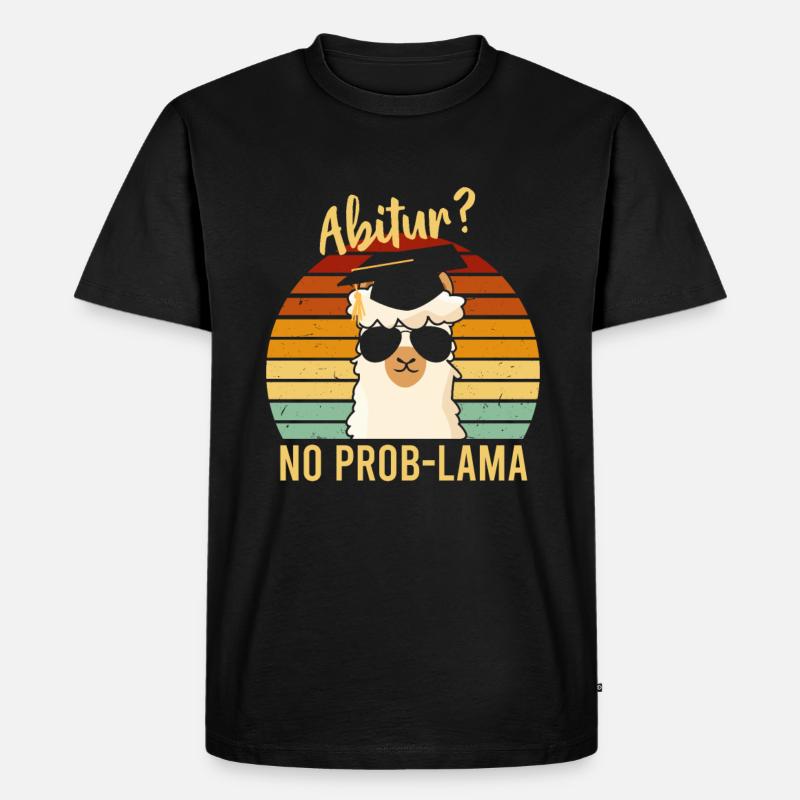 Abitur No Problama 2022 - Männer Premium Bio T-Shirt - Schwarz