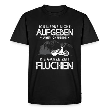 I will not give up swearing handbike - Men's Premium Organic T-Shirt - black - Front - Nico (187cm)