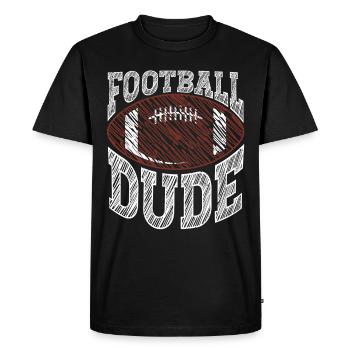 Footballl Dude American Football US Sports - Men's Premium Organic T-Shirt - black - Front - Nico (187cm)