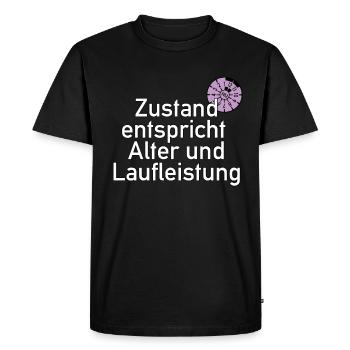 Lustiges Geburtstags TÜV Shirt - Männer Premium Bio T-Shirt - Schwarz - Vorne - Nico (187cm)