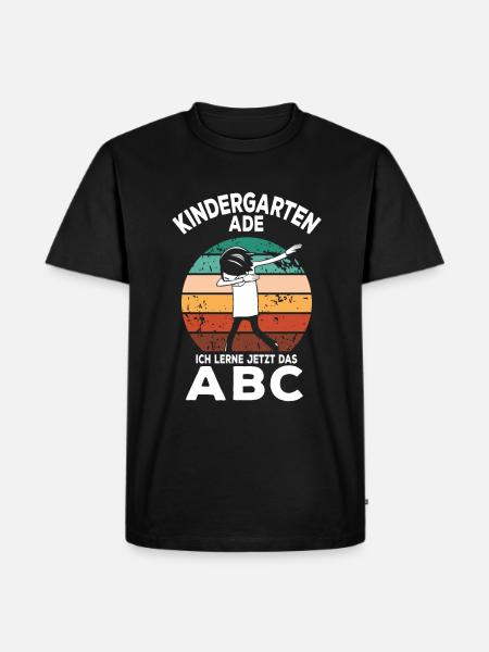 Maternelle Ade J’apprends ABC - T-shirt Premium bio Homme - noir