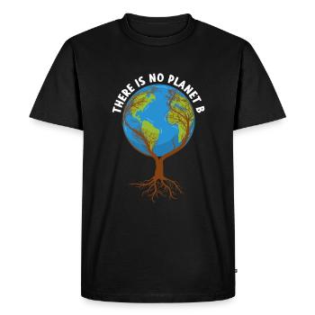 There Is No Planet B Environmental Protection - Men's Premium Organic T-Shirt - black - Front - Nico (187cm)