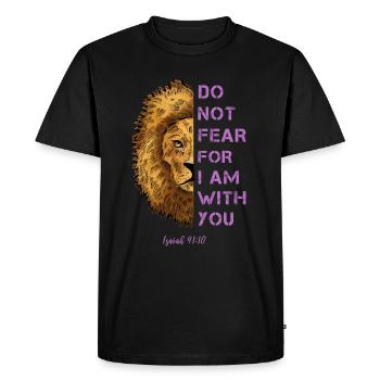 Relevant quote Leo - Men's Premium Organic T-Shirt - black - Front - Nico (187cm)