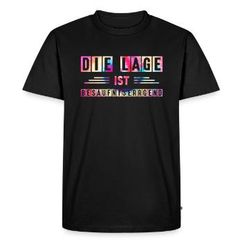 The location is drunken vintage boozing - Men's Premium Organic T-Shirt - black - Front - Nico (187cm)