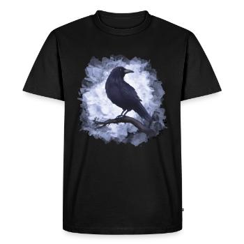 Corbeau Corbeau Goth - T-shirt Premium bio Homme - noir - Devant - Nico (187cm)