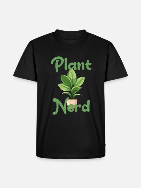 Plant Nerd - Men's Premium Organic T-Shirt - black