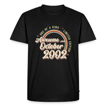 Edition limitée géniale depuis octobre 2002 - T-shirt Premium bio Homme - noir - Devant - Nico (187cm)