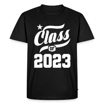 Class Of 2023 Senior 2023 Graduation School - Men's Premium Organic T-Shirt - black - Front - Nico (187cm)