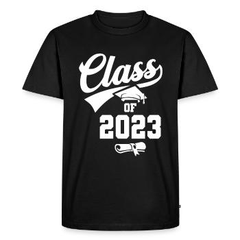 Class Of 2023 Graduation First Day Of School - Men's Premium Organic T-Shirt - black - Front - Nico (187cm)