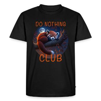 Petit panda - T-shirt Premium bio Homme - noir - Devant - Nico (187cm)