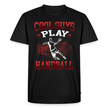 would rather play handball Handball player - Men's Premium Organic T-Shirt - black - Front - Nico (187cm)