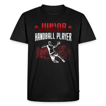 would rather play handball Handball player - Men's Premium Organic T-Shirt - black - Front - Nico (187cm)