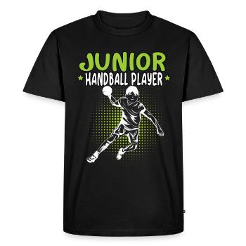 would rather play handball Handball player - Men's Premium Organic T-Shirt - black - Front - Nico (187cm)