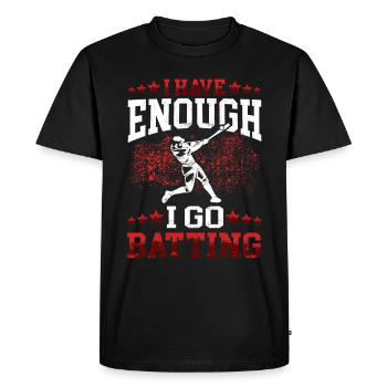 Je vais frapper Baseball Joueur de baseball Joueur de baseball - T-shirt Premium bio Homme - noir - Devant - Nico (187cm)