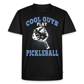 Cool guys play pickleball Pickelball - Men's Premium Organic T-Shirt - black - Front - Nico (187cm)