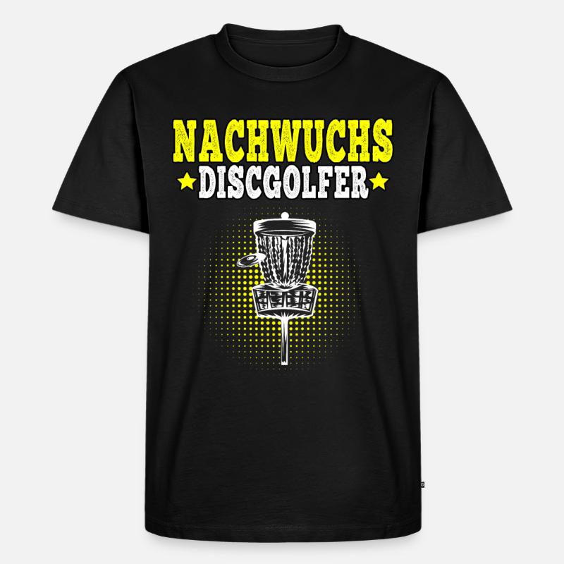 Discgolf Nachwuchs Discgolfer Disc Golf - Männer Premium Bio T-Shirt - Schwarz
