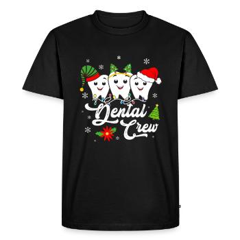 Equipe dentaire Dents de dentiste - T-shirt Premium bio Homme - noir - Devant - Nico (187cm)