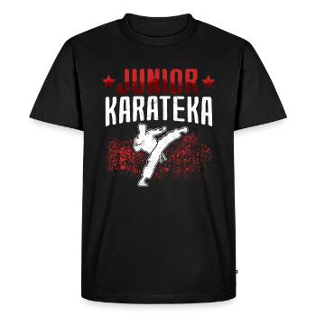 Karaté Junior Karatéka Arts Martiaux Asiatiques - T-shirt Premium bio Homme - noir - Devant - Nico (187cm)
