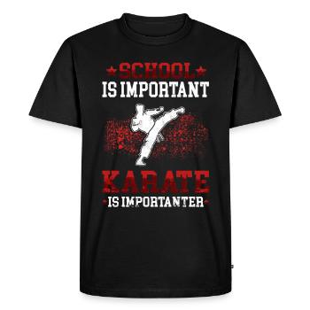 Karaté d’importants karatékas arts martiaux asiatiques - T-shirt Premium bio Homme - noir - Devant - Nico (187cm)